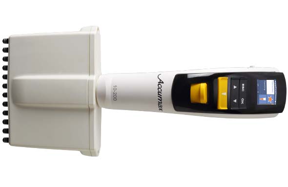 Accumax電動ピペット 12チャンネル 2-20uL