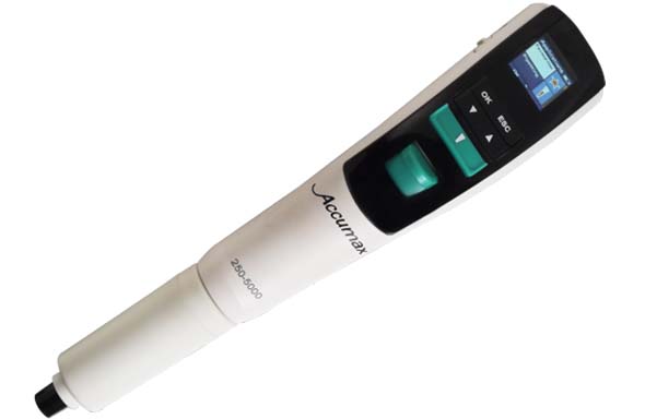 Accumax電動ピペット　シングルチャンネル　250-5000uL