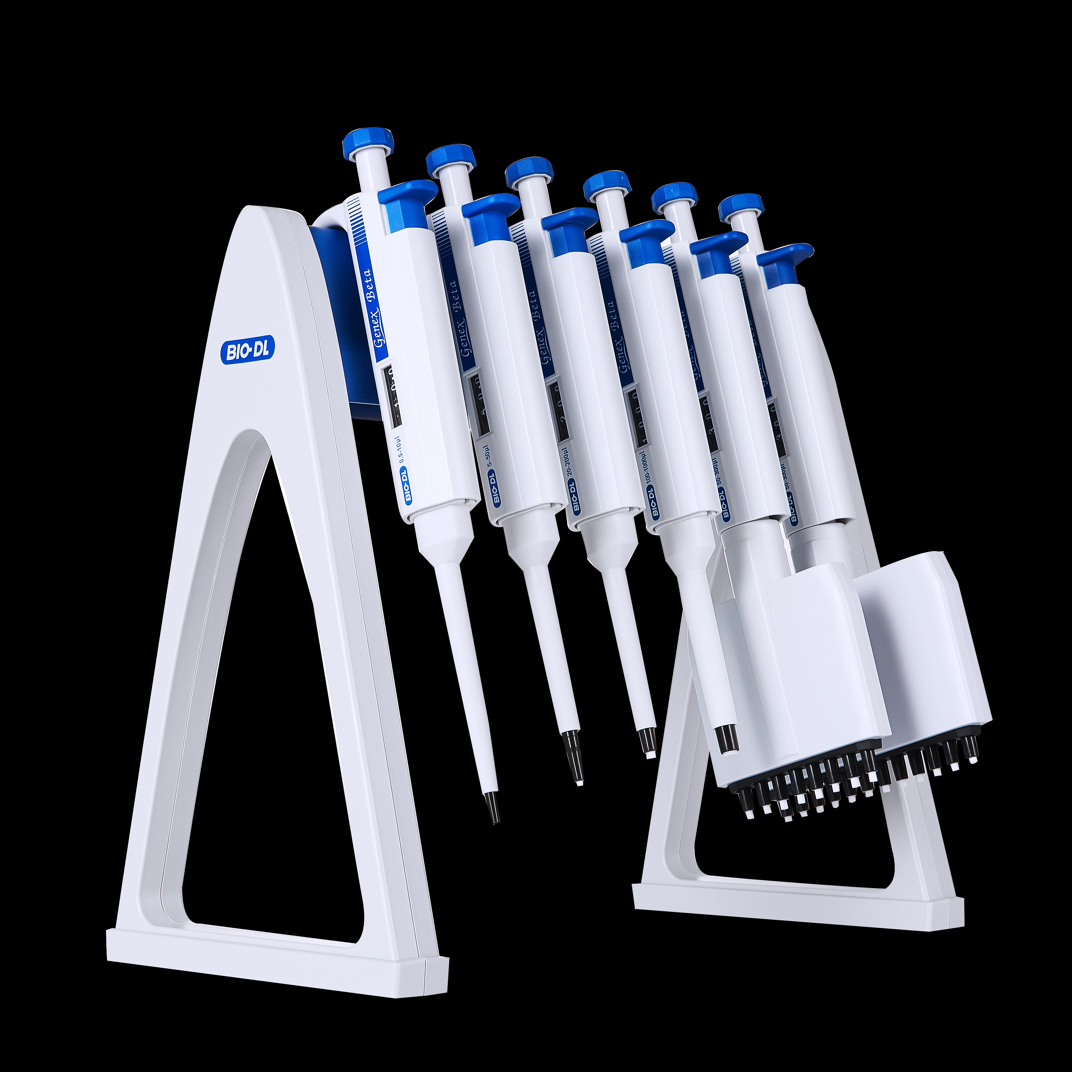 BIO-DL GeneXピペット用スタンド 7本掛け