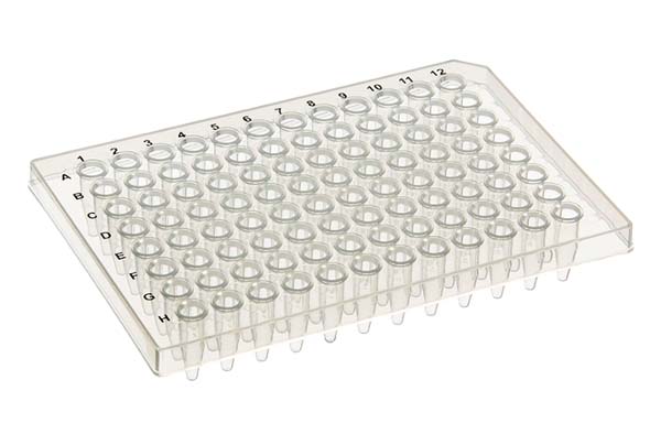96ウェル PCRスタンダードプレート セミスカート クリア