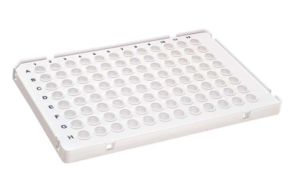 96ウェル PCRプレート ロープロファイル セミスカート FASTタイプ ホワイト