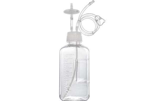 メディアボトル用クローズドステム　2000ｍL　2ポート　1/4"" ID, 3/8"" OD,60cm　MPC（オス）コネクター