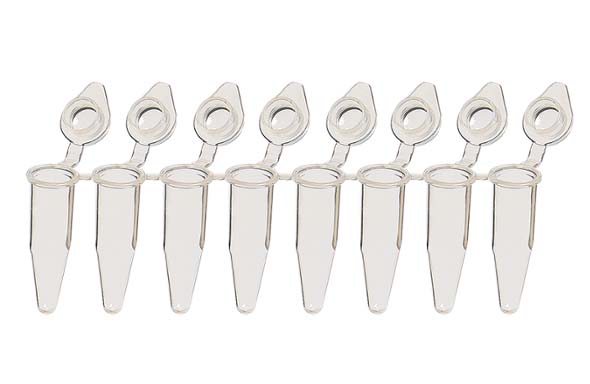 8連PCRチューブ ドームキャップ付 アソート