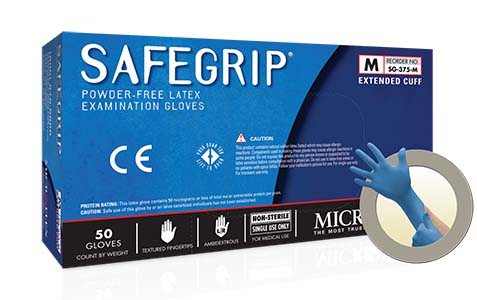 Bm 手袋 ラテックスグローブ パウダーフリー Safegrip S グローブ Bio