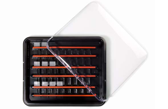 StainTray 染色トレー 30スライド用 クリアフタ付
