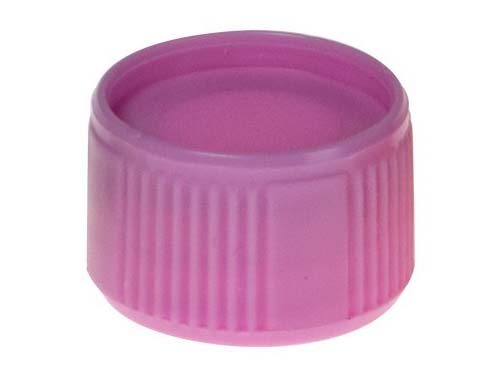 CAP WITH 0-RING SEAL LILAC
