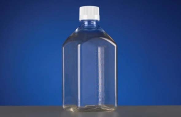 角形保存ボトル 1000 mL PETG 未滅菌