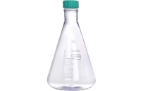 大容量三角フラスコ 2000mL 平底 PC プラグシールキャップ