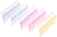 8連PCRチューブ　0.2uL　個別キャップ付　フラットキャップ　ミックス