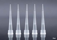 ユニバーサルピペットチップ -10μL クリア　ラック　滅菌