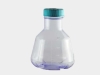 2L高效三角烧瓶，瓶盖，带挡板，PC瓶，HDPE瓶盖，灭菌